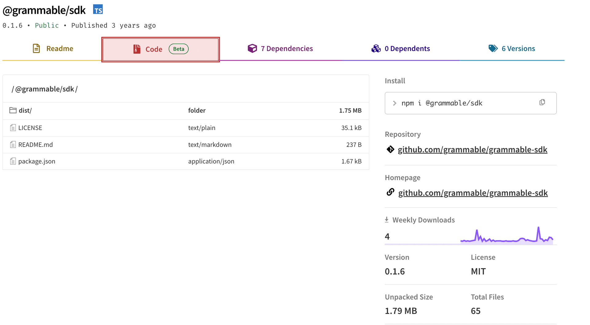 Grammable SDK